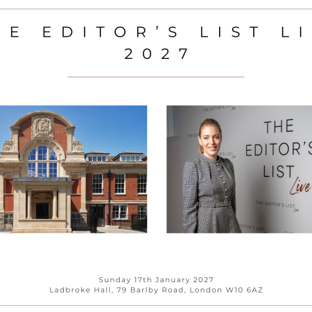 The Editor's List Live 2027 - Morning Session